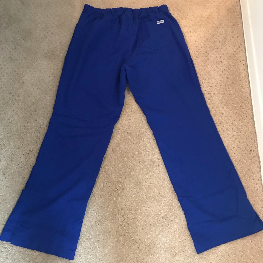 Blue scrub pants